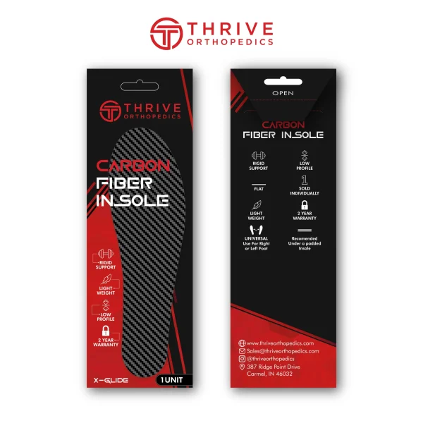 X-Glide Carbon Fiber Insoles | Rigid or Flexible
